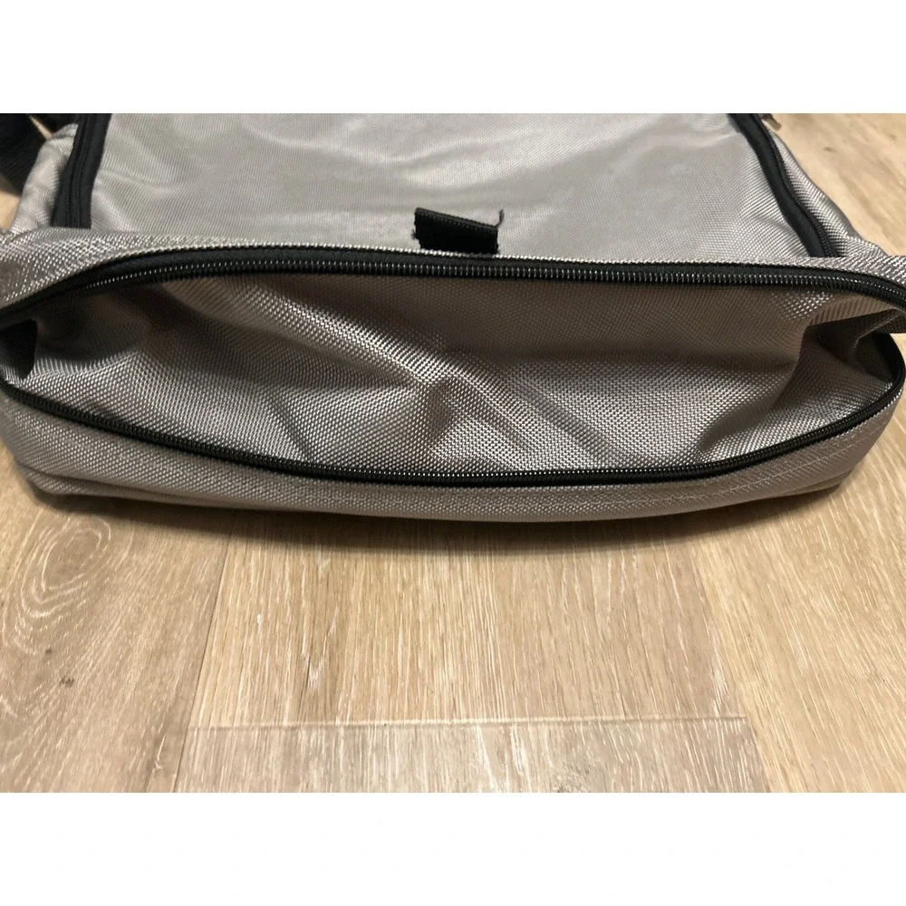 American Tourister Messenger Bag Blue Grey Nylon Laptop Case Shoulder Bag 15in